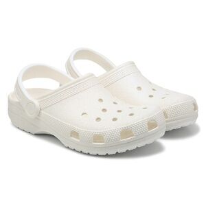 Women’s White Glitter Crocs